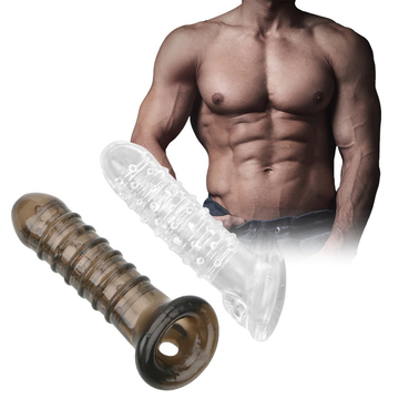 Delayed Ejaculation Reusable Penis Sleeve / Penis Extenders in Two Variants - EVE's SECRETS